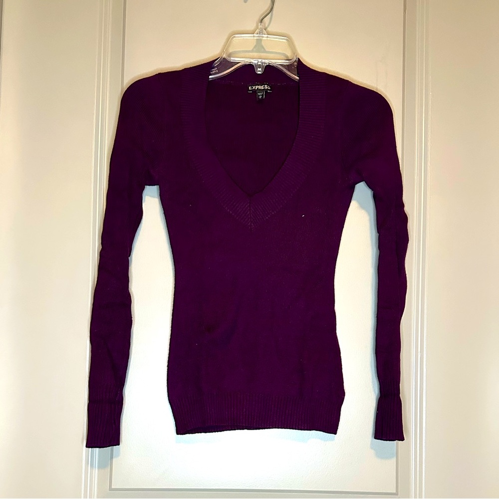 Plum Fitted Sweater